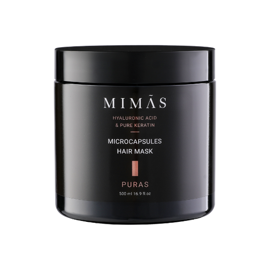 מסכת מיקרו - קפסולות ויטמין E לשיקום שיער יבש ופגום מסדרת 'פיוראס' 500 מ"ל - מימאס