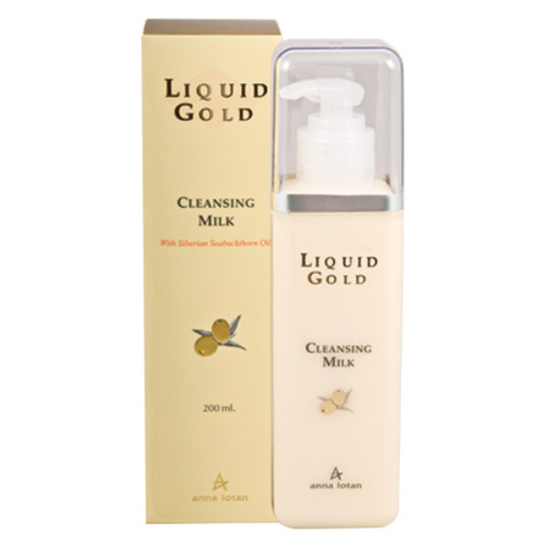 תחליב ניקוי לפנים ליקוויד גולד אנה לוטן