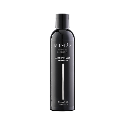 שמפו טיפולי נגד נשירה לשיער דליל מסדרת 'באלאנס' מועשר בשמן עץ התה וקרטין טהור 250 מ"ל - מימאס