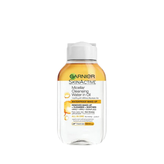 מים מיסלריים דו פאזיים להסרת איפור עמיד 100 מ"ל - גרנייה