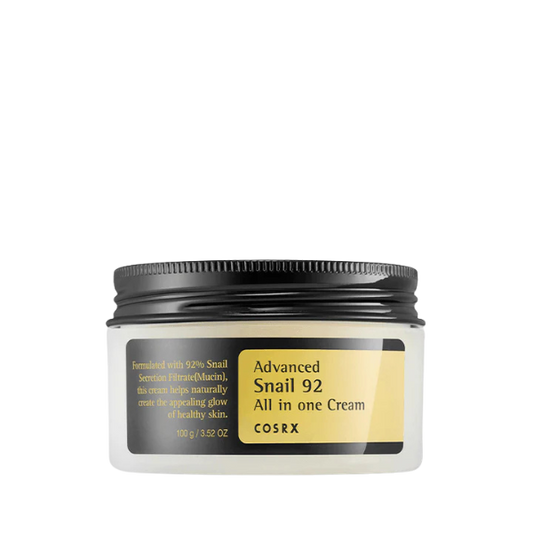 קרם חלזונות '92 אול אין וואן' המעניק מראה עור בריא וזוהר לעור פנים יבש 100 גרם - COSRX