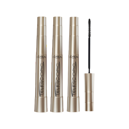 מארז 3 יחידות מסקרה טלסקופיק לאורך מקסימלי של הריסים - לוריאל פריז