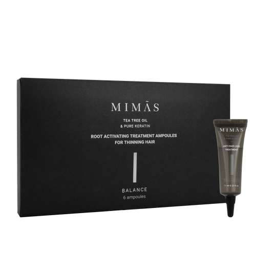 אמפולות נגד נשירה לחיזוק שורשי השיער לשיער דליל ונושר מסדרת 'באלאנס' - 6 יחידות - מימאס