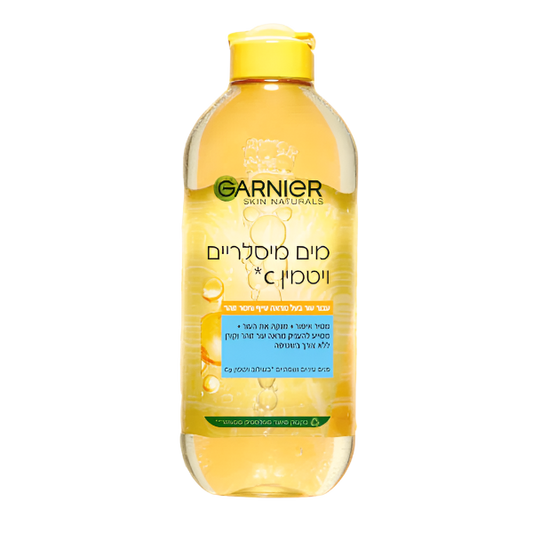 מים מיסלריים ויטמין C לעור פנים עייף וחסר זוהר 400 מ"ל - גרנייה