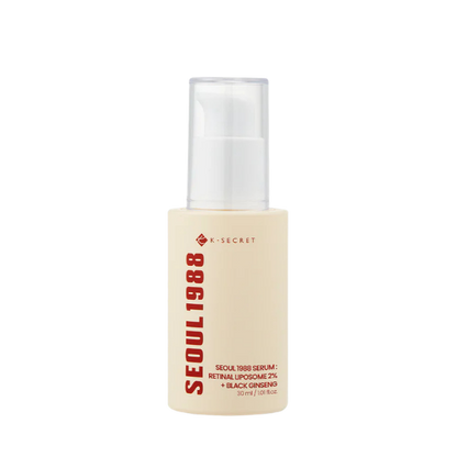 סרום 2% רטינל ליפוזום + תמצית ג'ינסנג שחור למיצוק והחלקת עור הפנים 30 מ"ל - SEOUL 1988