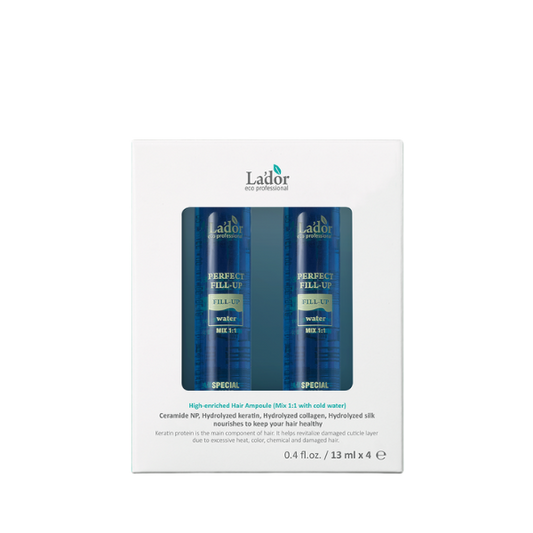 מארז 4 יח' אמפולת חלבון מרוכזות לשיקום שיער יבש ופגום במיוחד 13 מ"ל - La'dor