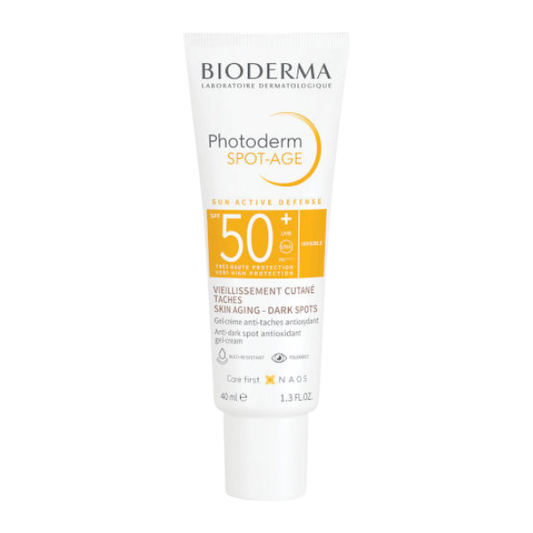 קרם ג'ל עם מקדם הגנה SPF50+ להגנה מהשמש ונגד כהויות מסדרת 'פוטודרם' 40 מ"ל - ביודרמה