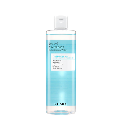 מים מיסלריים ניאצינמיד בעלי PH נמוך לניקוי, הרגעה והענקת לחות לעור הפנים 400 מ"ל - COSRX