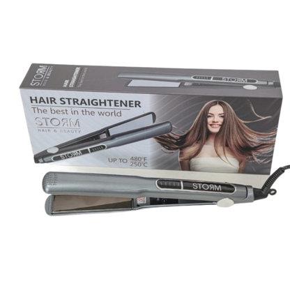 מחליק שיער קרמי מקצועי מגיע עד 250 מעלות - סטורם