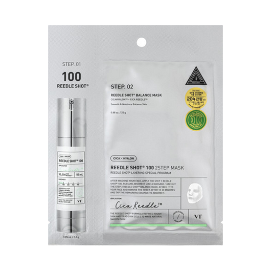 מארז ניסיון המכיל סרום 'מיקרו מחטים 100' ומסכת לחות לאיזון עור הפנים - VT