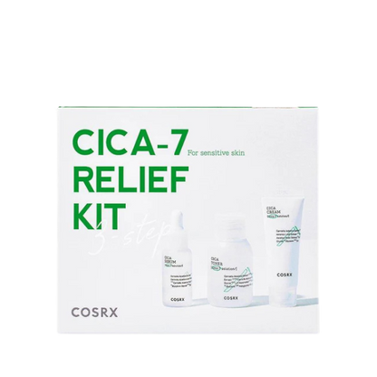 מארז 3 שלבים CICA7 להרגעת עור אדמומי ומגורה - COSRX