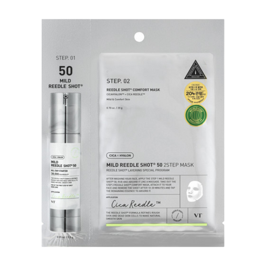 מארז ניסיון המכיל סרום 'מיקרו מחטים 50' ומסכת לחות לעור הפנים - VT