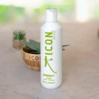 שמפו ללא מלחים לניקוי עמוק לסיוע בהפחתת גרד וקשקשים מסדרת 'דיטוקס' 250 מ"ל - אייקון