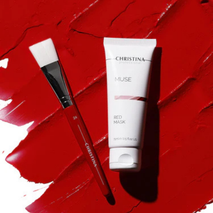 מסכה אדומה 'רד מאסק' לשיקום והענקת זוהר לעור הפנים מסדרת מיוז 75 מ"ל - כריסטינה