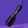 מברשת פן חשמלית - מכשיר המשלב 2 ב-1: מברשת פן מעוגלת ומייבש שיער - אמיקה