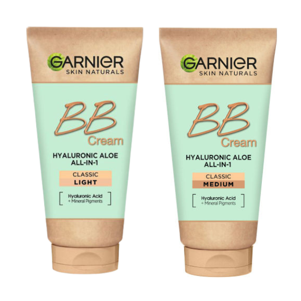 קרם לחות BB בתוספת גוון עם מקדם הגנה SPF15 לעור פנים רגיל 50 מ"ל - גרנייה
