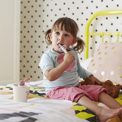 מברשת שיניים סיליקון עם מגן בטיחות 'שלב 2' - ג'ק אן ג'יל