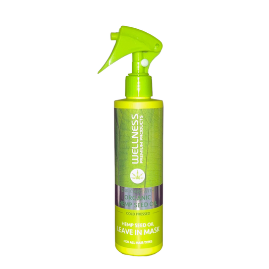 מסכה ללא שטיפה קנאביס לשיקום שיער יבש, פגום ושעבר טיפולים כימיים 250 מ"ל - וולנס