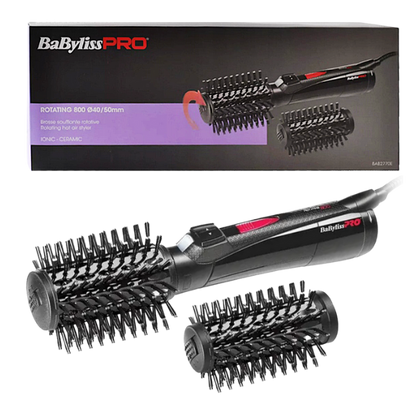 מברשת פן חשמלית מסתובבת מקצועית 800W - בייביליס פרו