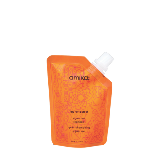 שמפו חותם (אריזת מילוי) normcore ללא מלחים לשימוש יומיומי לשיער רגיל 60 מ"ל - אמיקה