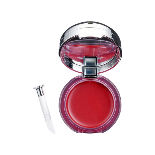 גלוס מוצק 'ליפ צ'יק טינט' בגוון אדום דובדבן, מעניק לחות ומראה סמוק - עדה לזורגן