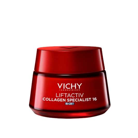 קרם לילה המסייע בתיקון סימני הזדקנות ליפטאקטיב קולגן ספיישליסט 50 מ"ל - וישי
