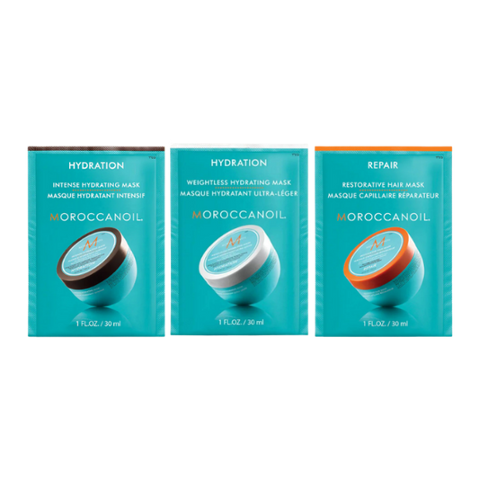 מארז 3 מסכות באריזת ניסיון לשיקום והזנת השיער - מרוקן אויל