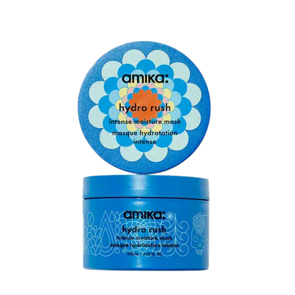 אמיקה · מסכת לחות Hydro Rush להזנה עמוקה לשיער הצמא ללחות 250 מ"ל - אמיקה