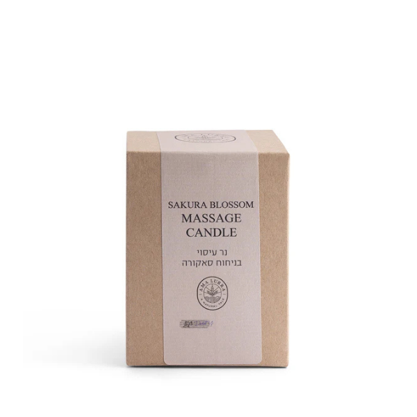 עיסוי שמן טבעי סאקורה נר 
