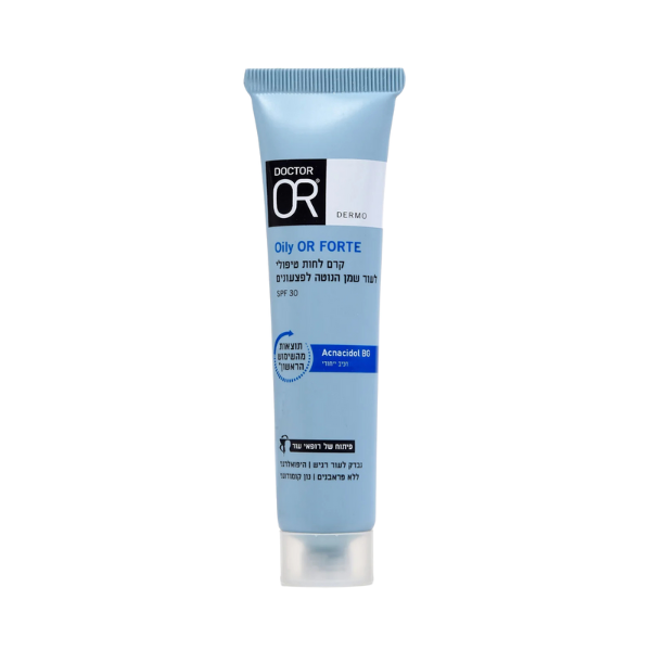 דוקטור עור · קרם לחות טיפולי spf-30 לעור שמן הנוטה לפצעונים מסדרת 'אוילי עור' 40 מ"ל - דוקטור עור