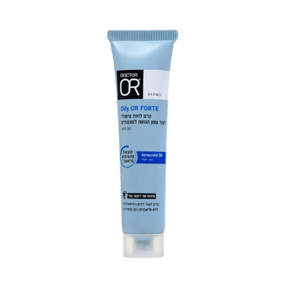 קרם לחות טיפולי spf-30 לעור שמן הנוטה לפצעונים מסדרת 'אוילי עור' 40 מ"ל - דוקטור עור