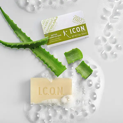 שמפו ללא מלחים מוצק לניקוי עמוק לשיער שומני מסדרת 'דיטוקס' 100 גרם - אייקון