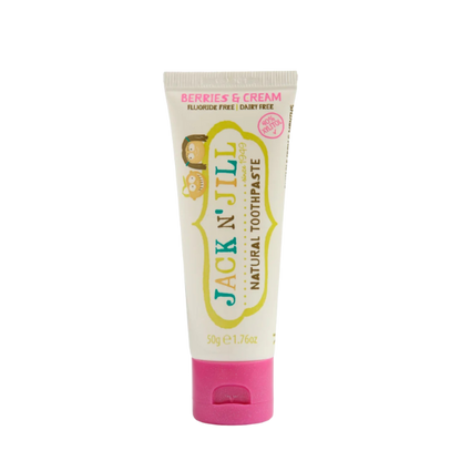 משחת שיניים טבעית לתינוקות בטעם פירות יער ושמנת 50 גרם - ג'ק אן ג'יל