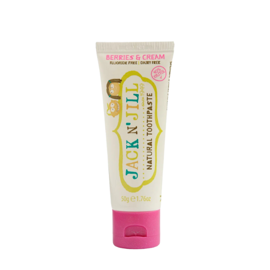משחת שיניים טבעית לתינוקות בטעם פירות יער ושמנת 50 גרם - ג'ק אן ג'יל