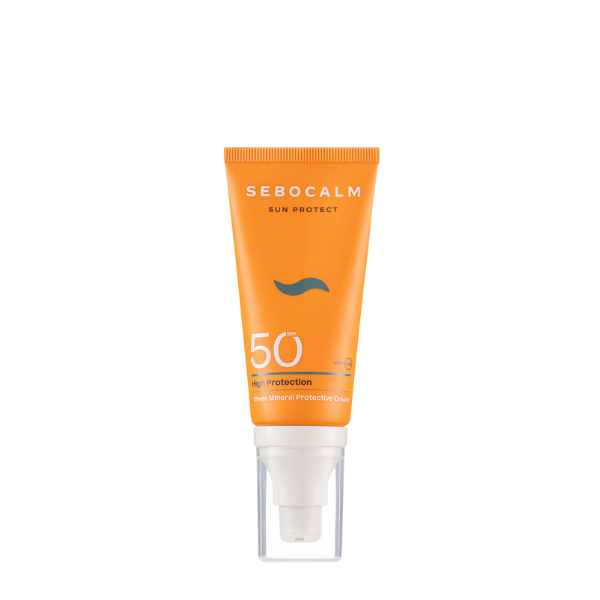 קרם הגנה מינרלי לעור הפנים 50SPF לכל סוגי העור 50 מ"ל - סבוקלם