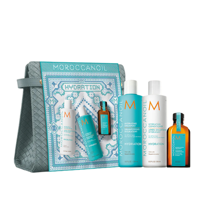מארז חג להענקת לחות לכל סוגי השיער מסדרת 'הידריישן' - מרוקן אויל