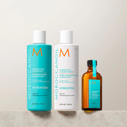 מארז חג להענקת לחות לכל סוגי השיער מסדרת 'הידריישן' - מרוקן אויל