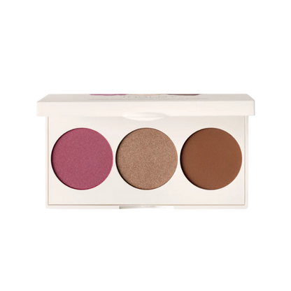 פלטה לפיסול הפנים 'סאנסט צ'יקס' הכוללת סומק ברונזר והיילייטר - אינגלוט