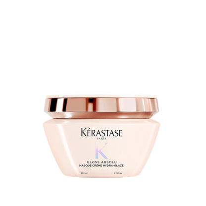 מסכת קרם 'הידרה גלייז' המעניקה לחות אינטנסיבית לשיער עבה ופריזי מסדרת גלוס אבסולו 200 מ"ל - קרסטס