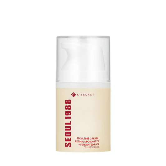 קרם 1% רטינול ואורז מותסס המסייע בטיפול בקמטים ושיפור גמישות עור הפנים 50 מ"ל - SEOUL 1988