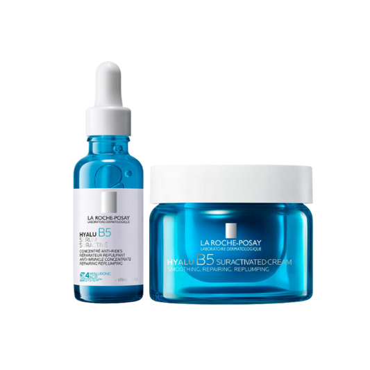 מארז סרום וקרם פנים למיצוק וטיפול בקמטים מסדרת היאלו B5' - לה רוש פוזה