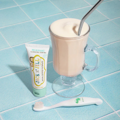 משחת שיניים טבעית לתינוקות בטעם מילקשייק 50 גרם - ג'ק אן ג'יל