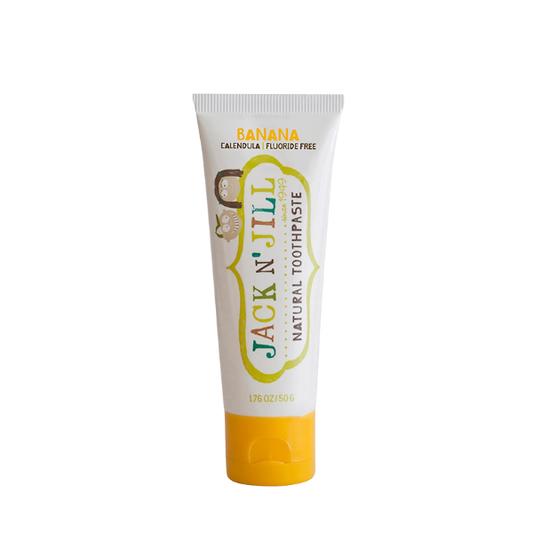 משחת שיניים טבעית לתינוקות בטעם בננה 50 גרם - ג'ק אן ג'יל