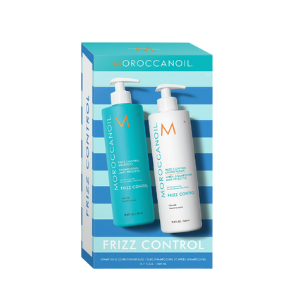 מארז שמפו 500 מ"ל + מרכך 500 מ"ל למניעת קרזול וחשמל סטטי מסדרת 'פריז קונטרול' - מרוקן אויל