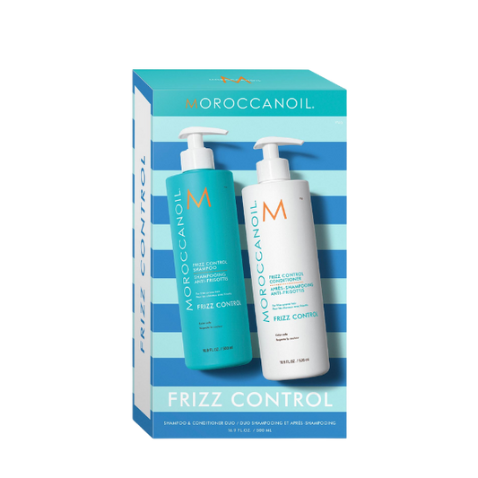 מארז שמפו 500 מ"ל + מרכך 500 מ"ל למניעת קרזול וחשמל סטטי מסדרת 'פריז קונטרול' - מרוקן אויל