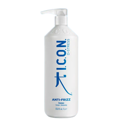 שמפו ללא מלחים לשליטה בשיער מתולתל ומקורזל מסדרת 'אנטי פריז' 1000 מ"ל - אייקון