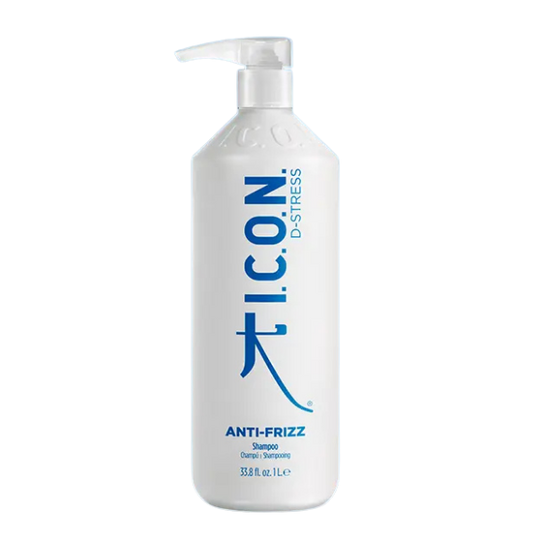 שמפו ללא מלחים לשליטה בשיער מתולתל ומקורזל מסדרת 'אנטי פריז' 1000 מ"ל - אייקון