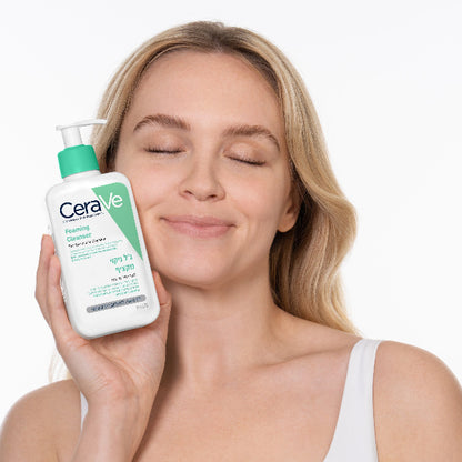 ג'ל ניקוי מקציף לפנים לעור רגיל עד שמן 473 מ"ל - סרווה