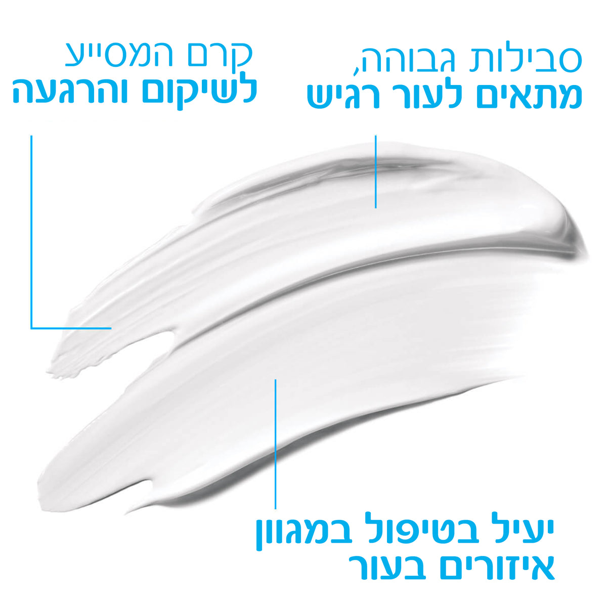 קרם לשיקום והרגעה לעור מגורה או פגוע ויבש 'B5+ סיקאפלסט' 40 מ"ל - לה רוש פוזה