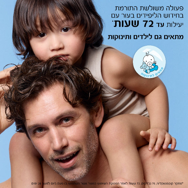 קרם גוף מזין 'ליפיקאר באום AP+M' המסייע בהפחתת גירויים בעור רגיש ומגורה 400 מ"ל - לה רוש פוזה